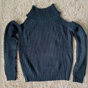 Elan black off the shoulder sweater.